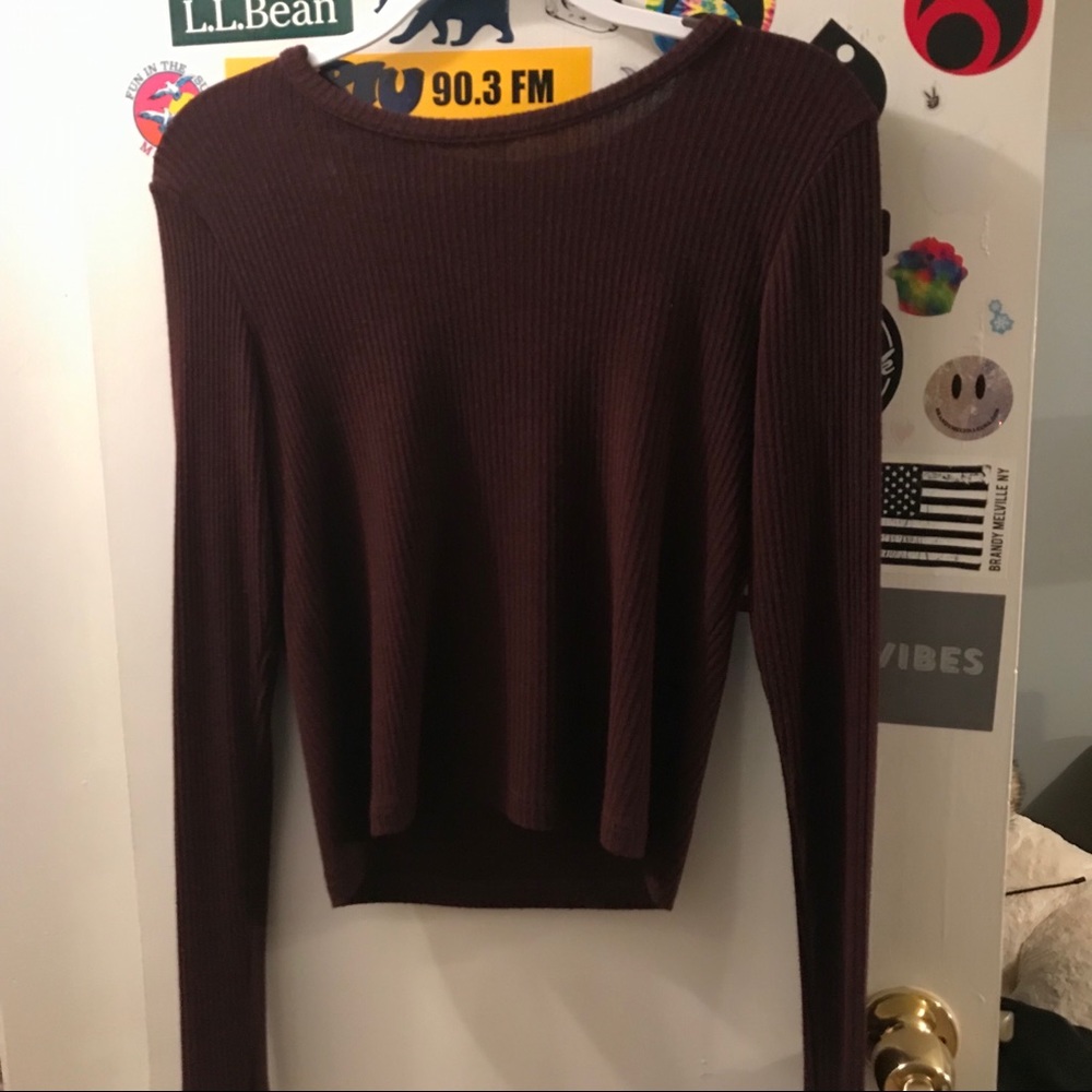 Brandy Melville maroon sweater
